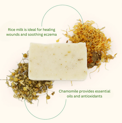 Rice milk bar soap