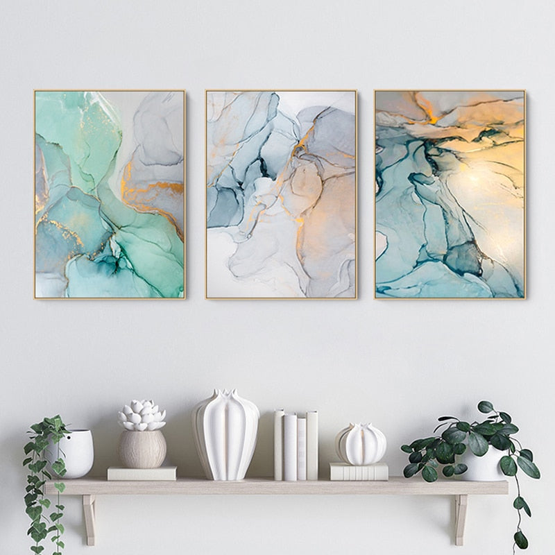 Tropical Marble Canvas Art