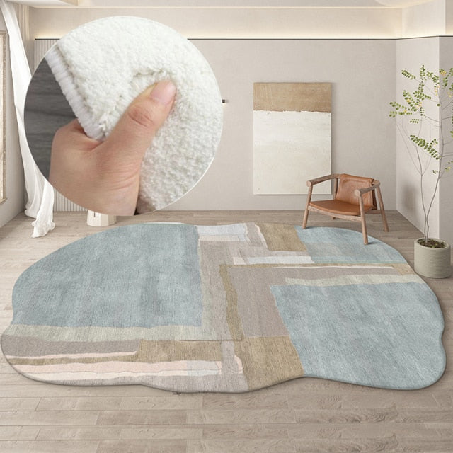 Irregular Moroccan Beige Rug