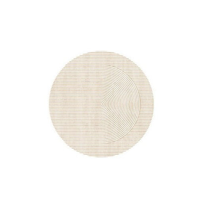 Round Moroccan Beige Rug